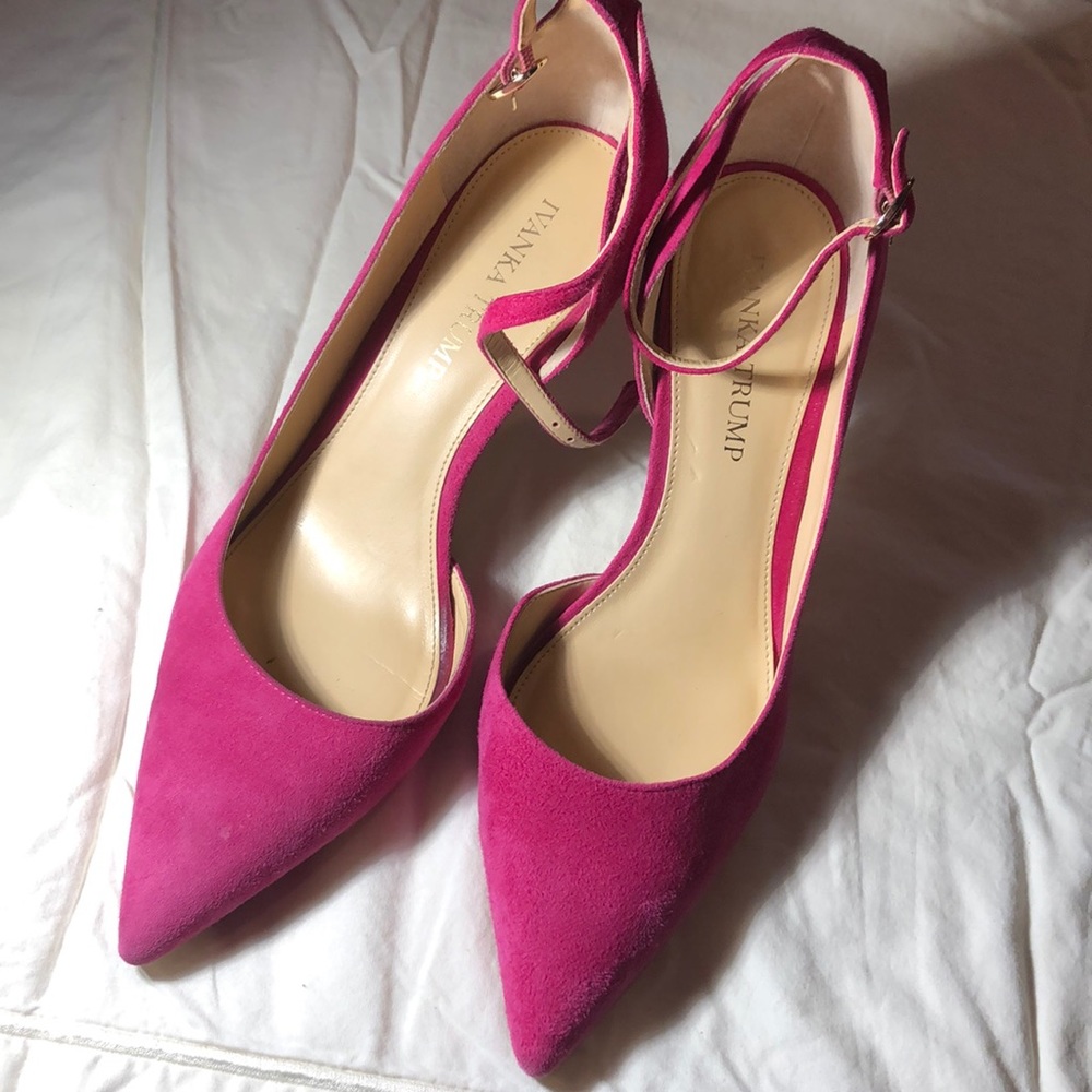 Ivanka Trump suede magenta heels 👠 (&)
